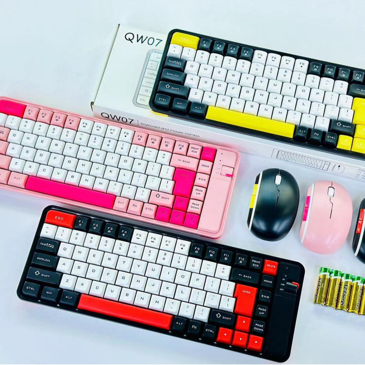Wireless Compact Gaming Keyboard and Mouse Set Bowlift
