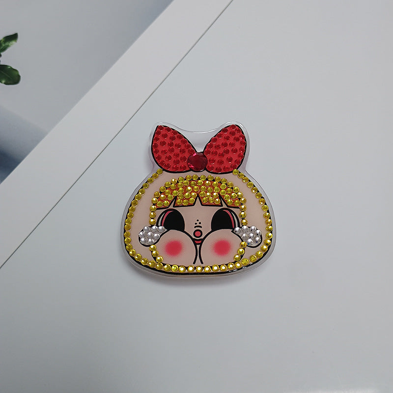 Decorative Rhinestone Character Brooch Bowlift