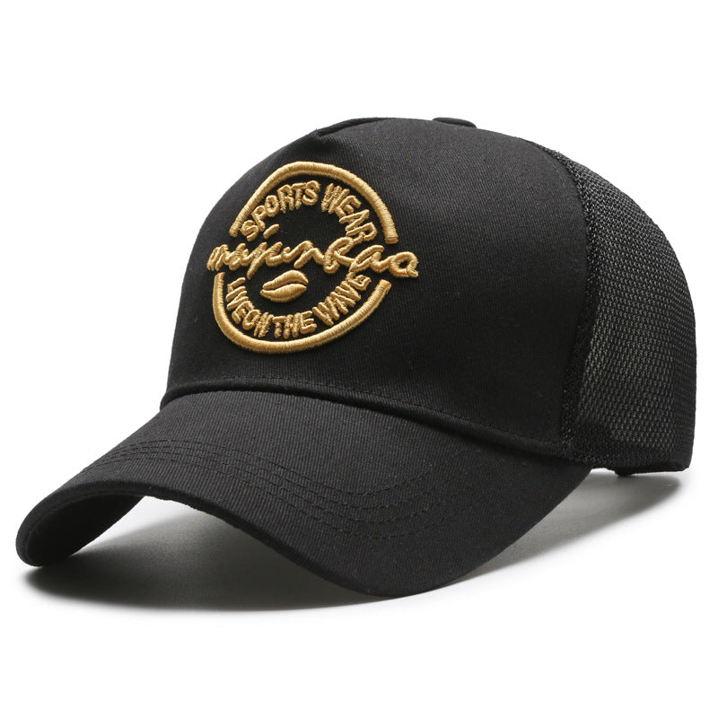 Men's Embroidered Mesh Back Baseball Cap Bowlift