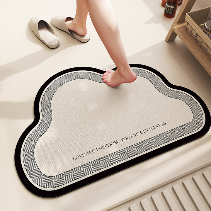 Stylish Cloud-Shaped Bath Mat