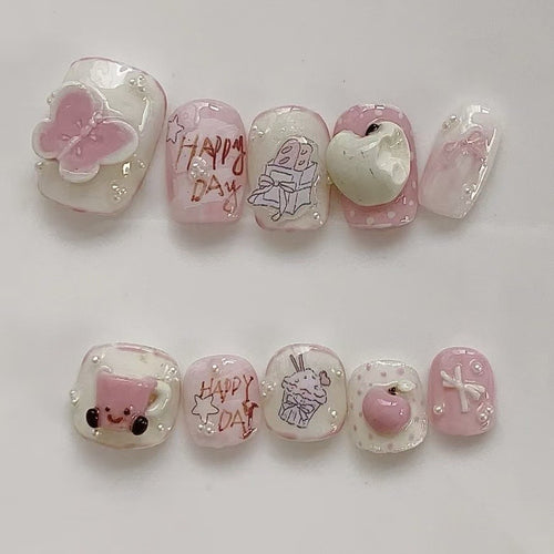 Creative Artisanal Press-On Nail Set