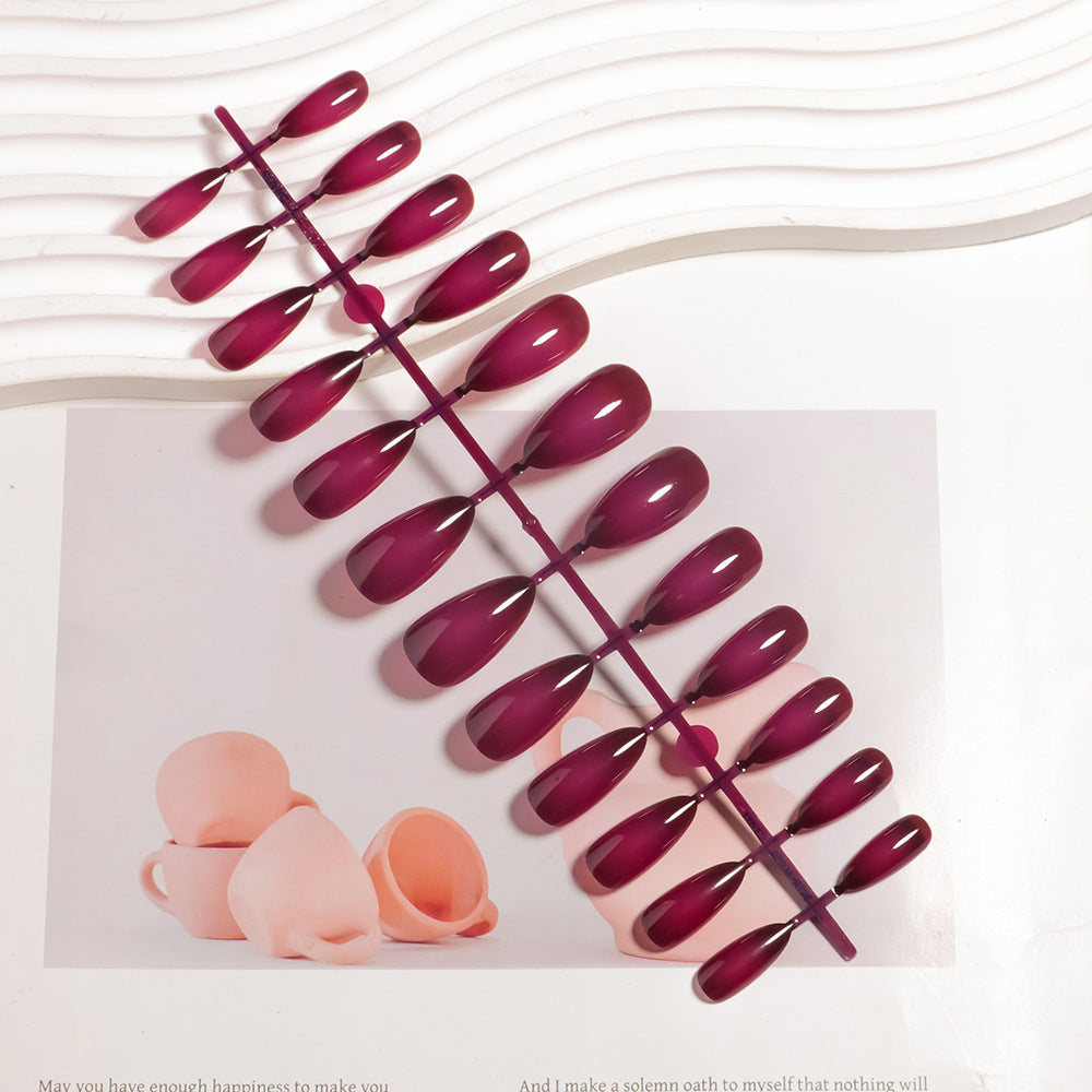 Premium Glossy Stiletto Press-On Nail Tips Bowlift