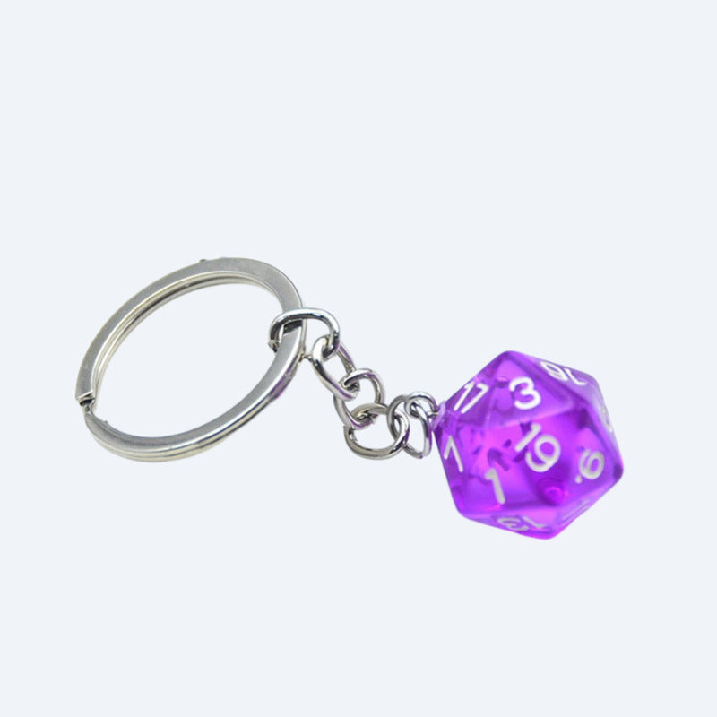 Dice-Themed Keychain Bowlift
