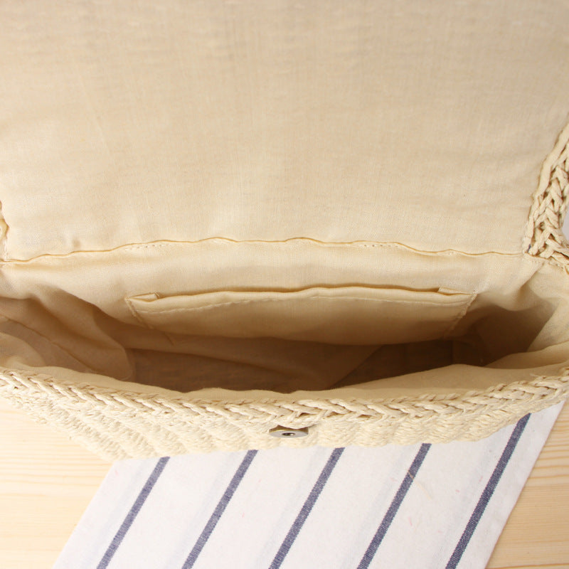 Handcrafted Shoulder Bag Made of Natural Bast Bowlift