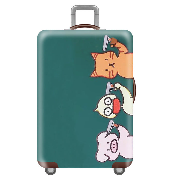 Women's Hard Shell Suitcase with Unique Illustration Design Bowlift