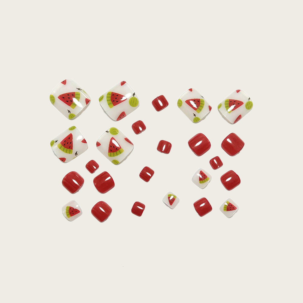 Artificial Nail Set with Fruity Designs Bowlift