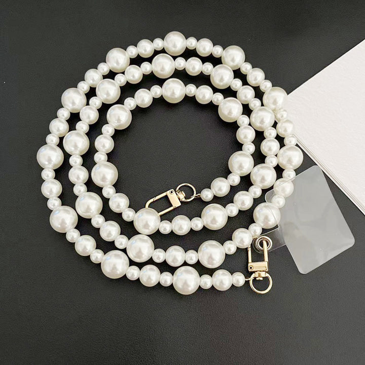 Women’s Elegant Pearl Beaded Eyewear Chain Bowlift