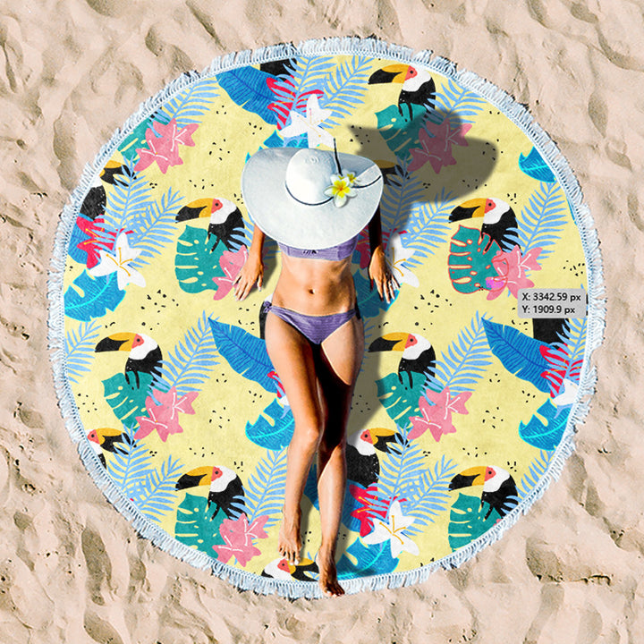 Rundstrand towel with unique sunset design Bowlift
