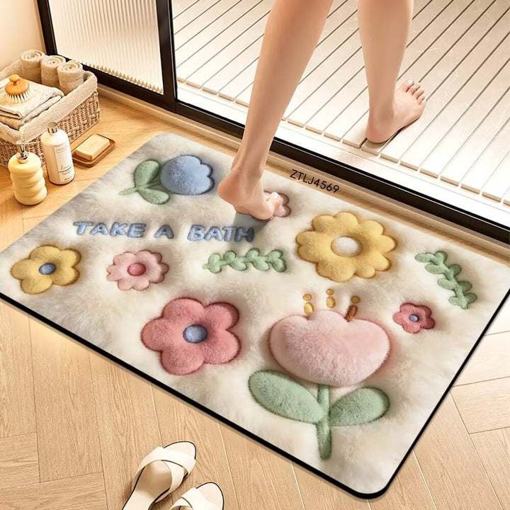 Plush Money-Themed Bath Mat Bowlift