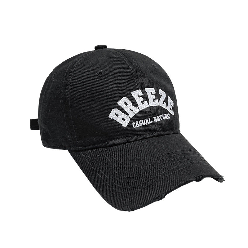 Men's Casual Distressed Cotton Cap Bowlift