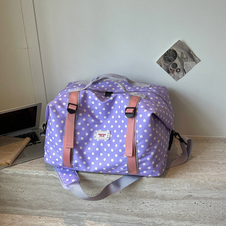Versatile Polka Dot Travel Duffel Bag Bowlift