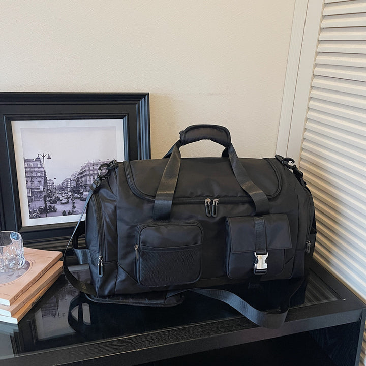 Sporty multifunctional travel bag with external pocket Bowlift