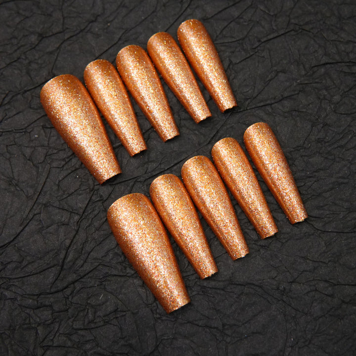 Glittering Stiletto Press-On Nail Designs
