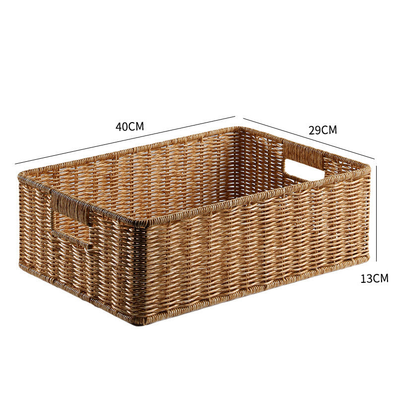 Rectangular Handwoven Storage Organizer Bowlift