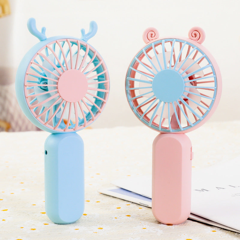 Unisex compact rechargeable hand fan with USB charging function and quiet motor Bowlift