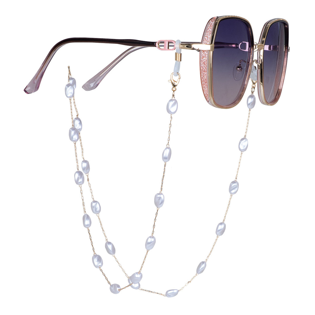 Pearl-Linked Eyewear Holder Bowlift