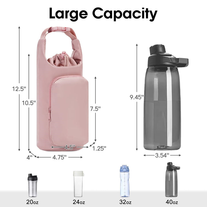 Shopping bag with insulated water bottle compartment Bowlift