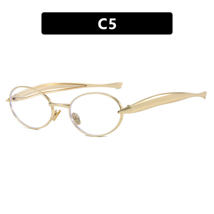 Women's fashionable sunglasses with oval frame and sparkling details Bowlift