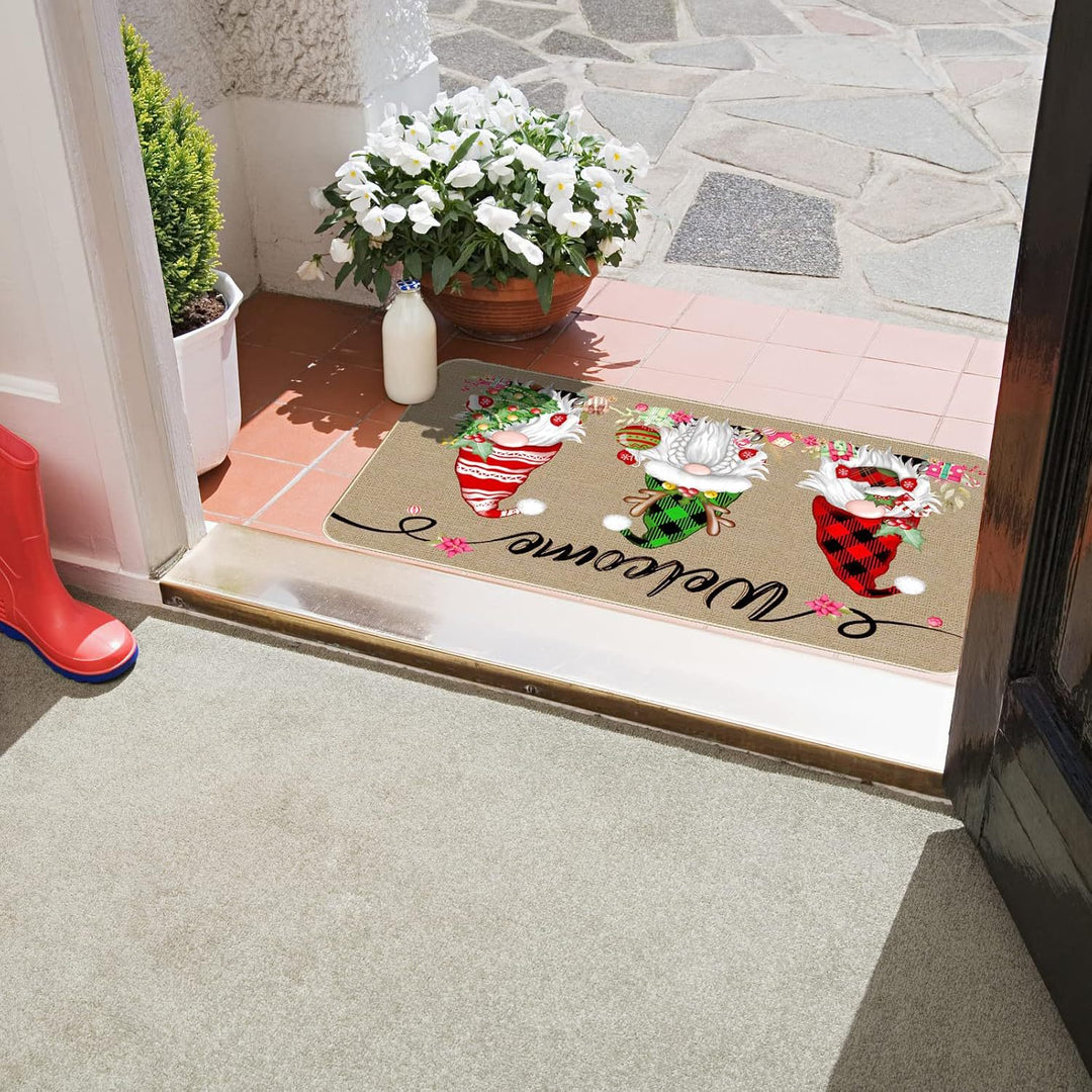 Festive Holiday Door Mat Bowlift