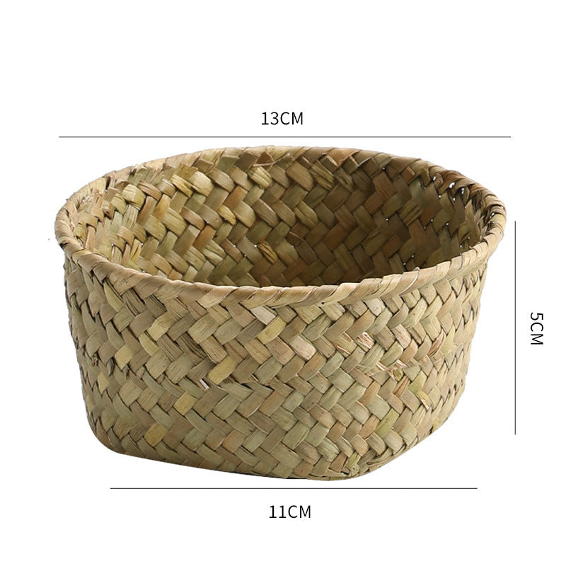 Handmade Natural Fiber Storage Basket Bowlift