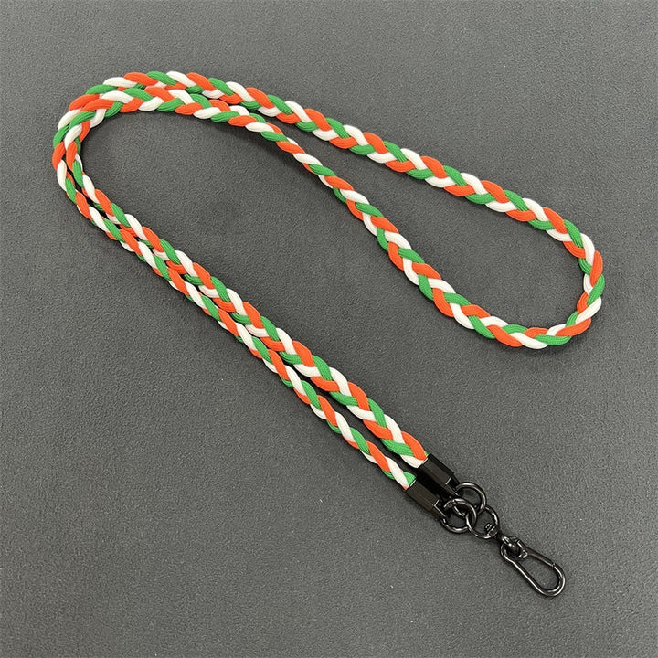 Braided Phone Lanyard with Secure Clips Bowlift