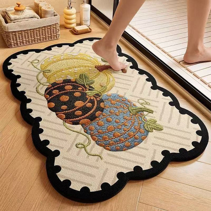 Cartoon-Themed Plush Bath Mat