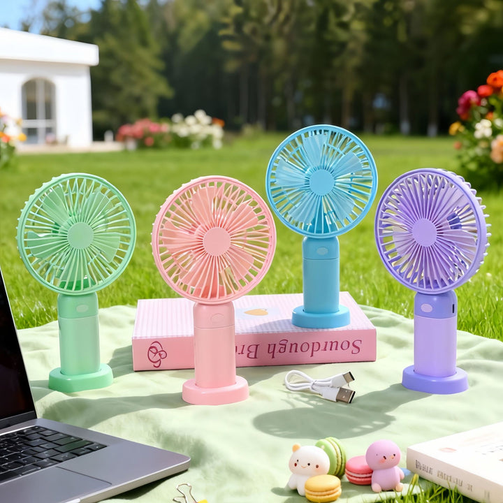 Women's Portable Table Fan with Flexible Head and USB Connection Bowlift