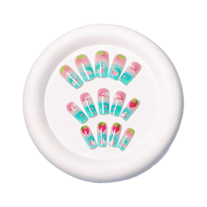 Artistic Summer-Themed Nail Art Bowlift