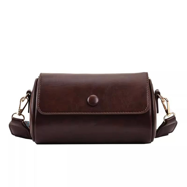Retro Leather Crossbody Bag Bowlift