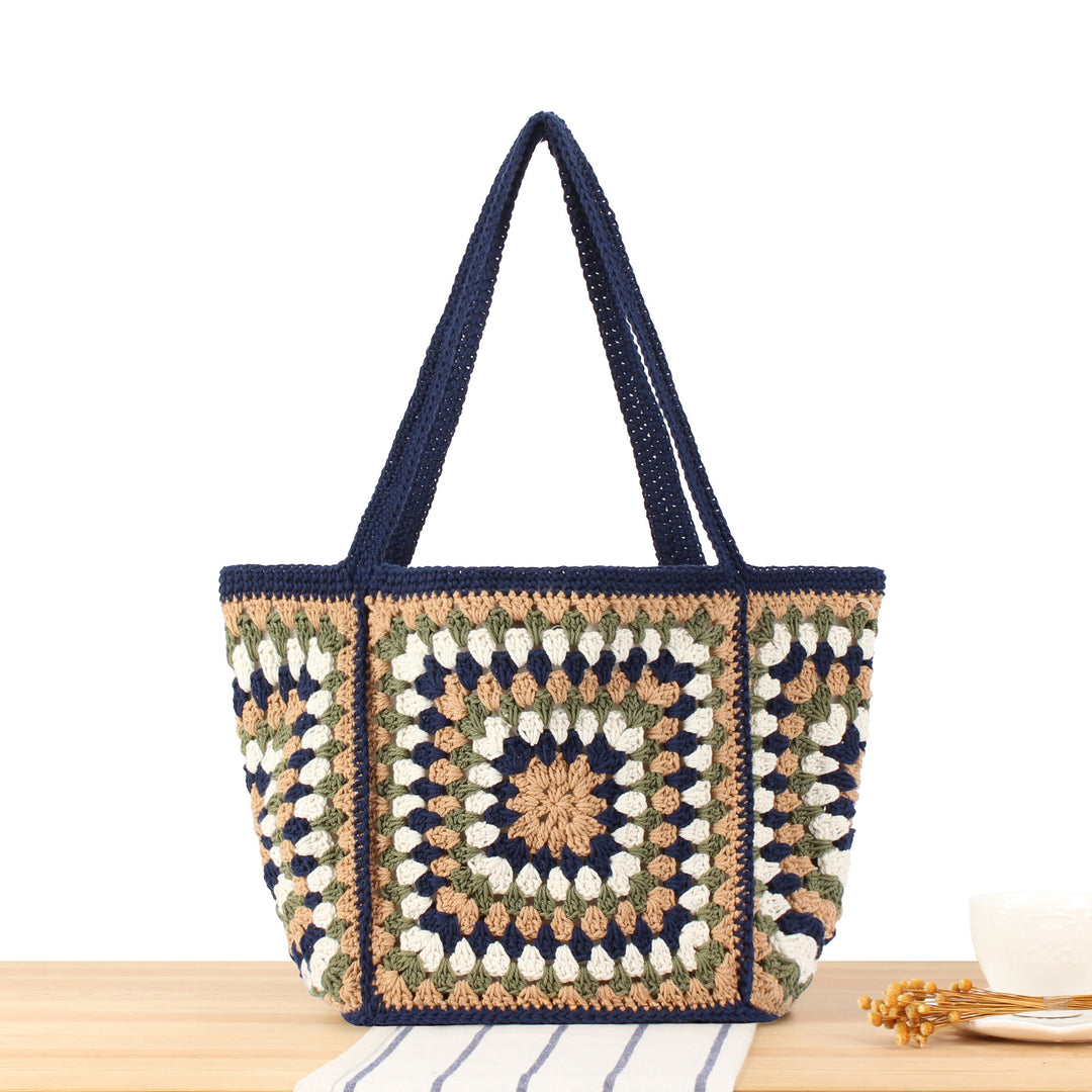 Crochet Tote Bag with Unique Pattern Bowlift