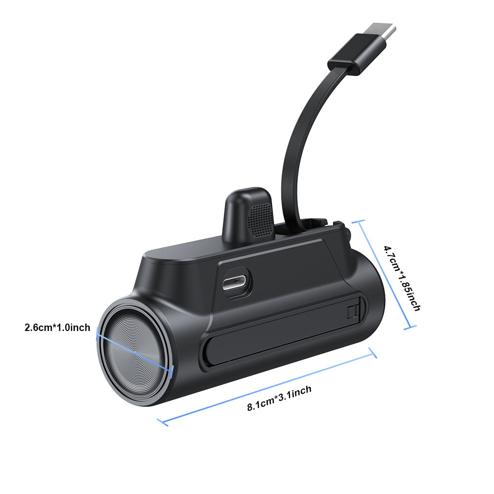 Mini Powerbank with Integrated Charging Cable Bowlift