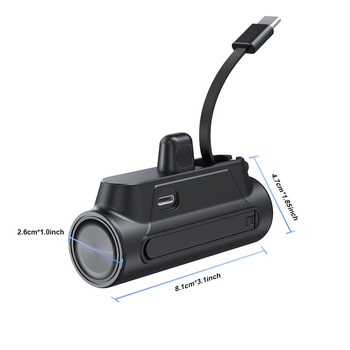 Mini Powerbank with Integrated Charging Cable Bowlift