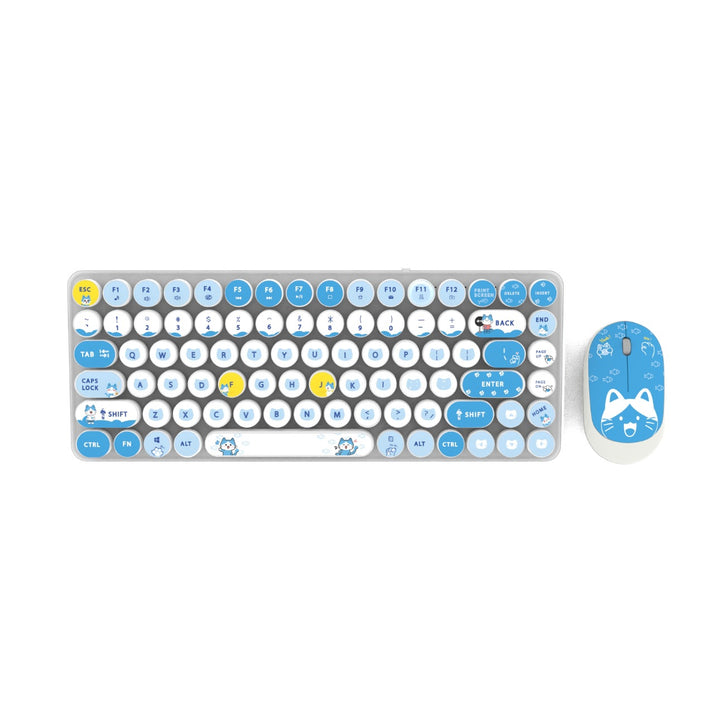 Retro Design Keyboard and Mouse Set Bowlift