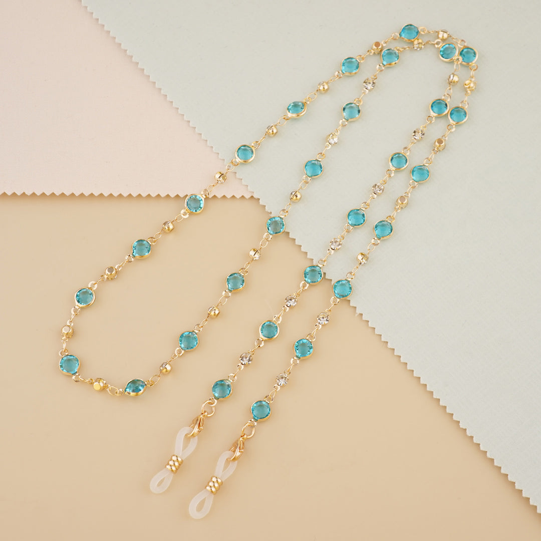 Decorative Gemstone Eyewear Chain Bowlift