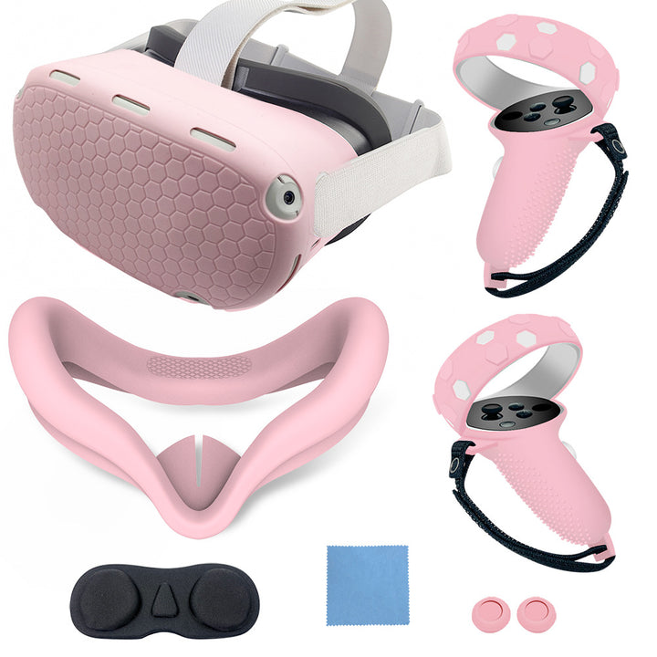 VR-Accessory-Set with Ergonomic Mount and Protection for Controller Bowlift
