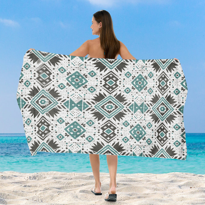Beach towel with exclusive geometric pattern Bowlift