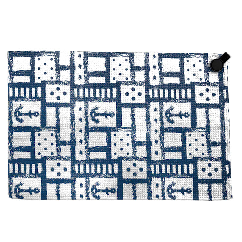 Towel with modern circular pattern Bowlift