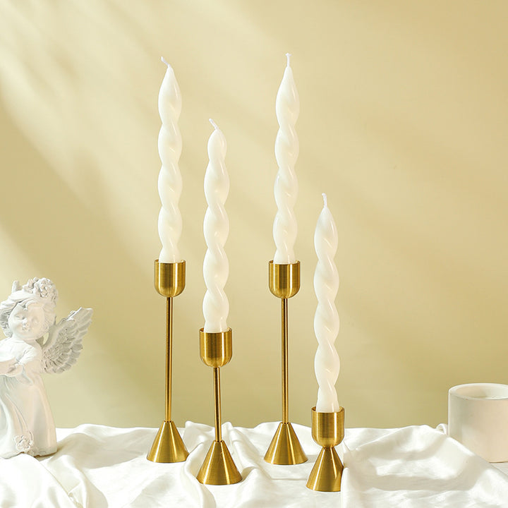 Ribbed Stacked Sphere Decorative Scented Pillar Candle With Long Cotton Wick