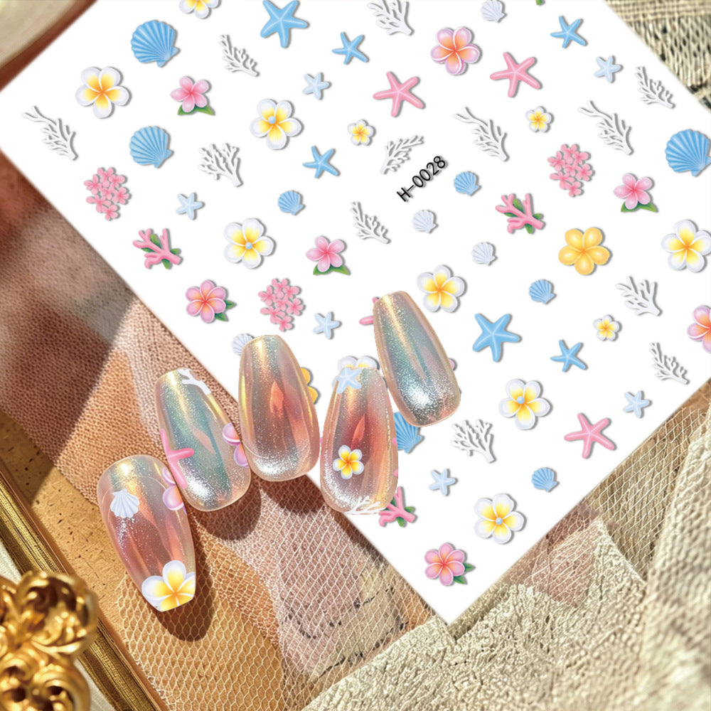 Ocean-Themed Nail Art Stickers