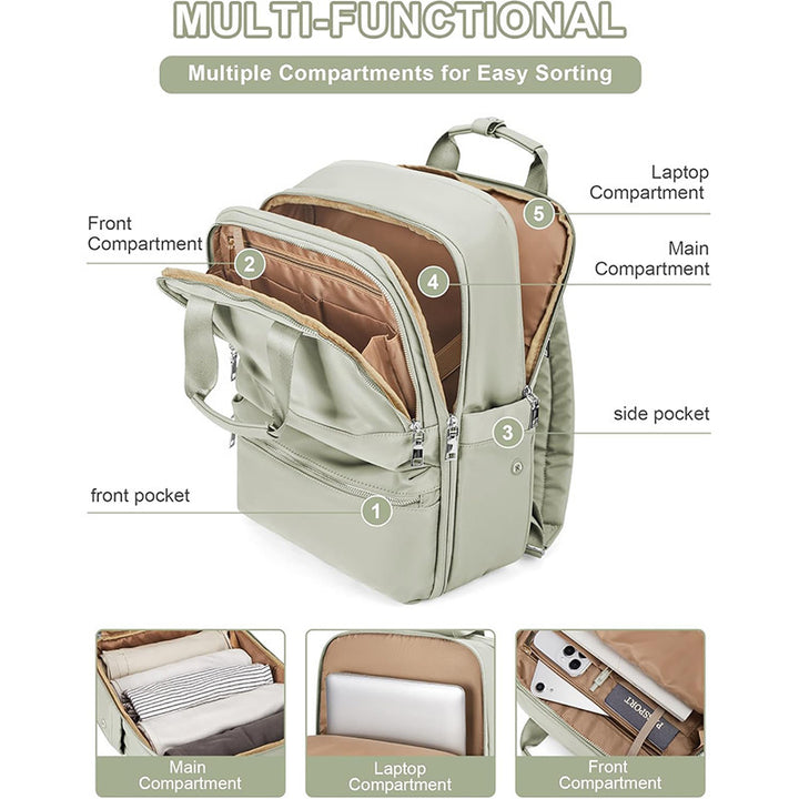 Travel-Compatible Multi-Function Backpack Bowlift