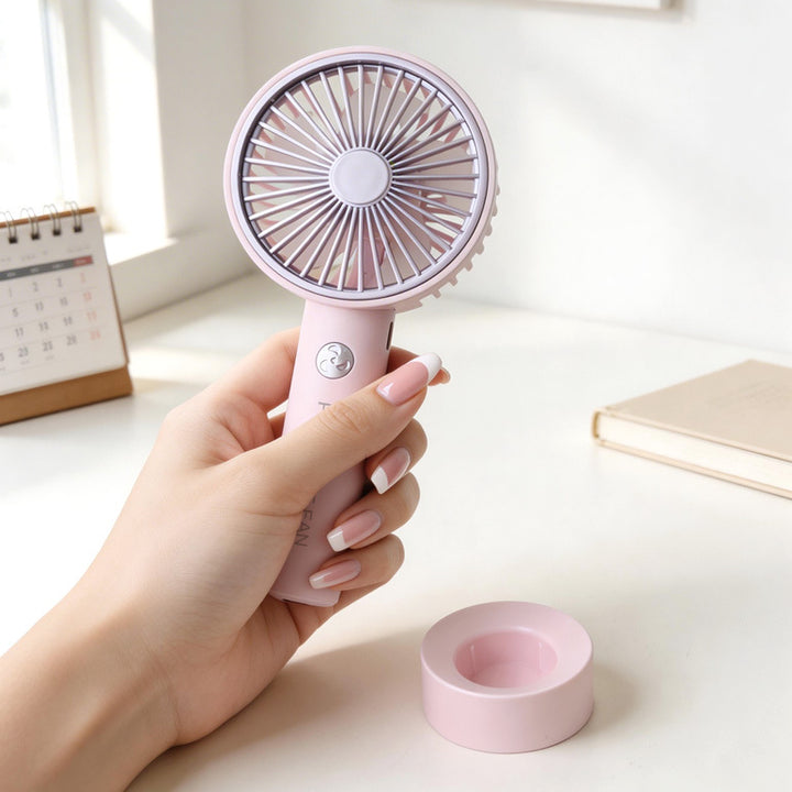 Portable hand-held fan with animal design Bowlift
