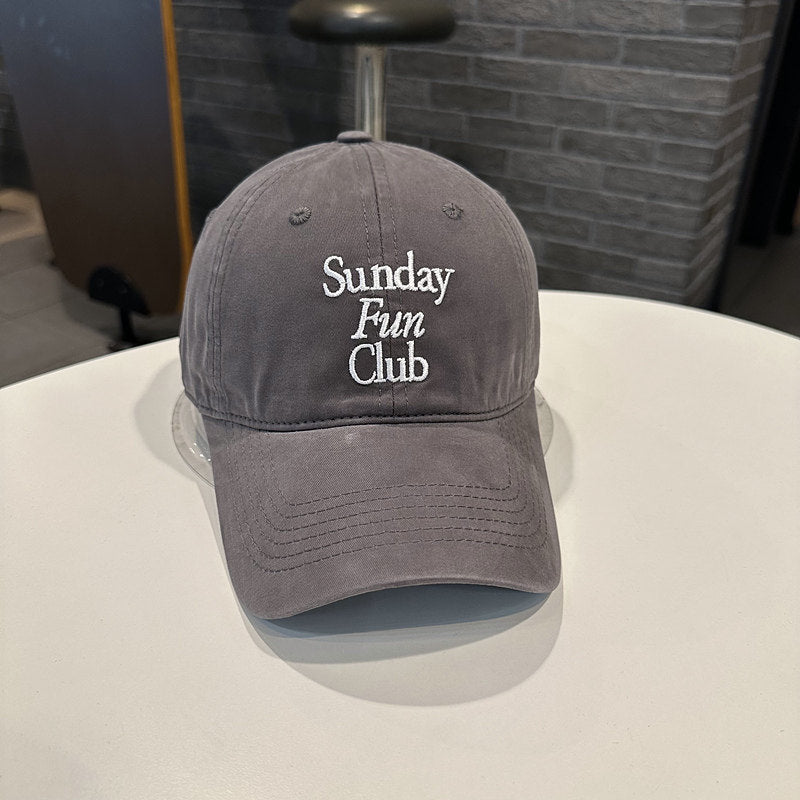 Unisex Embroidered Cotton Baseball Cap Bowlift