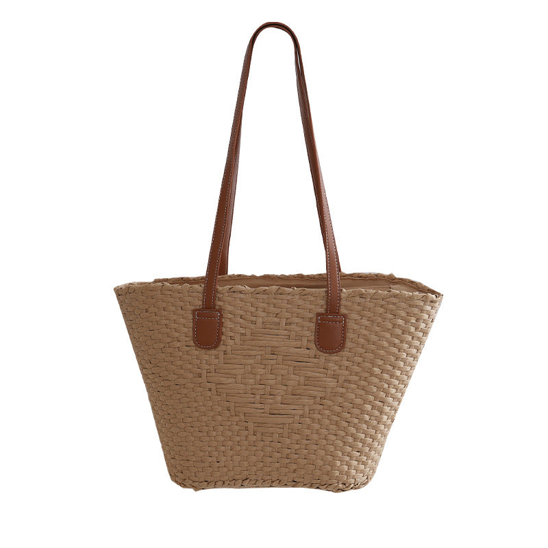 Elegant basket bag with high-quality leather handles Bowlift