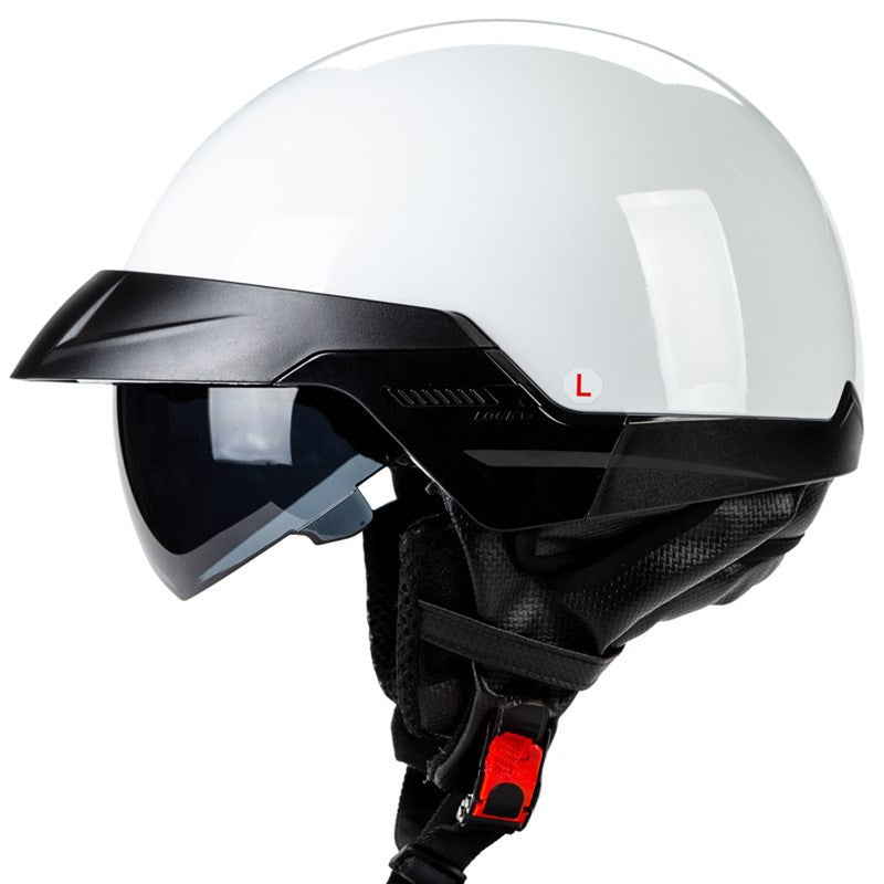 Urban Style Motorcycle Half-Helmet with Visor Bowlift