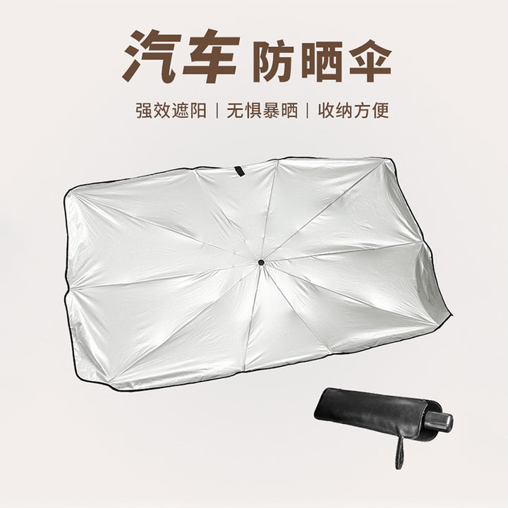 Women collapsible sunshade with windproof construction Bowlift