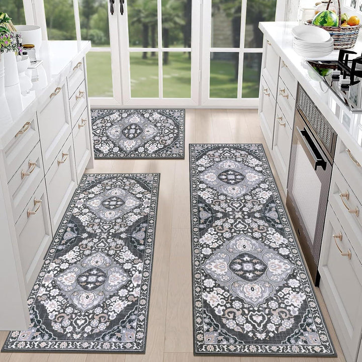 Luxurious Vintage-Inspired Kitchen Runner Mat Bowlift