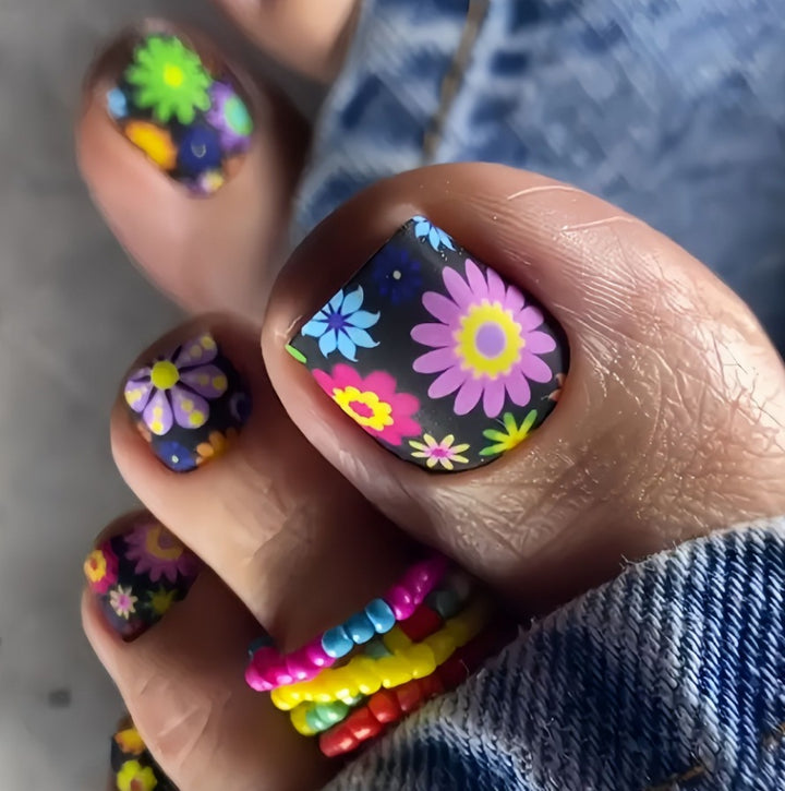 Floral Nail Design Enhancements Bowlift