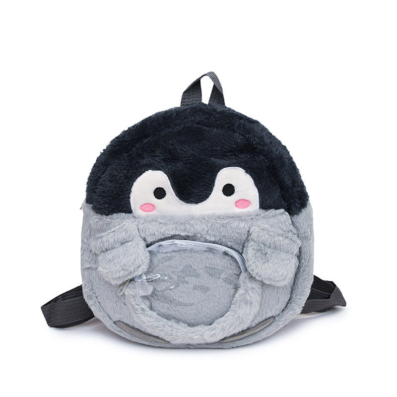 Plush Backpack in Penguin Design Bowlift