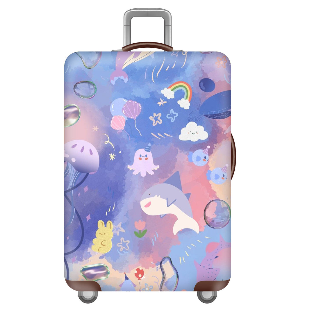 Women's Hard Shell Suitcase with Cheerful Bowlift Design