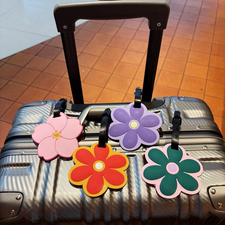 Floral-Themed Travel Luggage Tag Bowlift